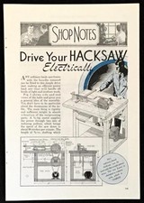 Power hacksaw 1937 for sale  Diamond Point