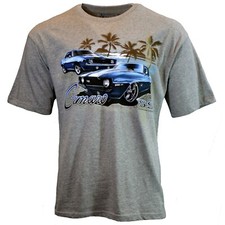 Camiseta masculina Chevy Camaro SS vintage palmeiras carro esportivo Newport azul M - 2XL comprar usado  Enviando para Brazil