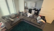 Grey settee for sale  LONDON