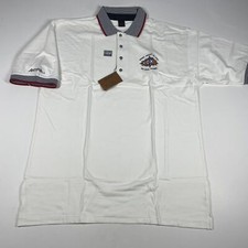 Camisa polo masculina vintage Antígua tamanho G NFL Super Bowl 98 branca manga curta, usado comprar usado  Enviando para Brazil
