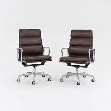 2006 Herman Miller Eames Soft Pad Cadeira de Mesa Executiva com Couro Marrom 1x Disponível comprar usado  Enviando para Brazil