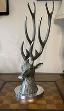 Portabotellas de acero con forma de cabeza de ciervo para cocina y comedor 24" de altura segunda mano  Embacar hacia Mexico
