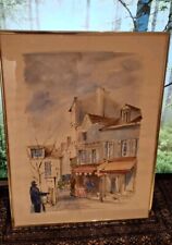 French watercolour painting for sale  LONDON