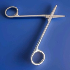 Tesoura de aço inoxidável cirúrgica médica SS Pakistan 4 1/2" usada antiga, usado comprar usado  Enviando para Brazil