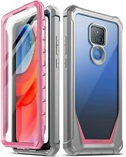Capa rosa à prova de choque grau militar poética Motorola Moto G Play (2021)| comprar usado  Enviando para Brazil