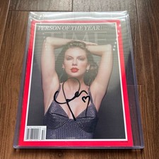 Capa de revista autografada Taylor Swift Time comprar usado  Enviando para Brazil