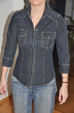 Jeansbluse dunkelblau baumwoll gebraucht kaufen  Kassel
