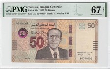 Tunisia dinars 2022 d'occasion  Mussy-sur-Seine