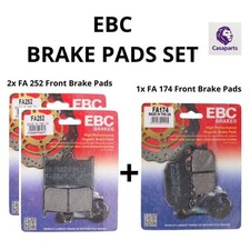 Conjunto completo de pastilhas de freio de motocicleta EBC dianteiro e traseiro Yamaha MT07 FZ07 MT09 comprar usado  Enviando para Brazil