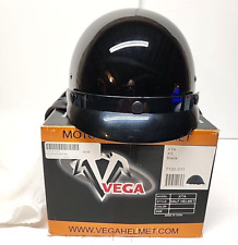 Vega XTA Preto Touring Motocicleta Meio Capacete Tamanho XS Caixa Original Nova Caixa Aberta comprar usado  Enviando para Brazil
