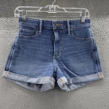 Usado, Bermuda jeans Hollister feminina tamanho 5 azul curvilínea cintura alta curta casual comprar usado  Enviando para Brazil