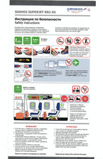 Safety card aeroflot d'occasion  Châteauneuf-en-Thymerais
