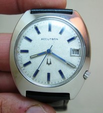RELÓGIO MASCULINO ACCUTRON BULOVA 2181 GARFO DE AJUSTE DE AÇO INOXIDÁVEL COM MANUTENÇÃO comprar usado  Enviando para Brazil
