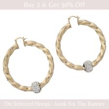 Gold twist hoop d'occasion  Expédié en Belgium