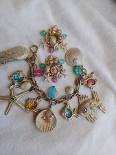 CONJUNTO DE PULSEIRA CHARME VINTAGE ASSINADO ARTE ARTHUR PIMENTA NÁUTICA CONCHA STRASS comprar usado  Enviando para Brazil