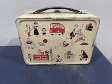 Lancheira de metal vintage 1957 banda do ensino médio sem garrafa térmica comprar usado  Enviando para Brazil