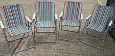Vintage striped folding for sale  WALSALL