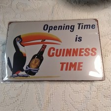 Guinness tin sign for sale  EXETER