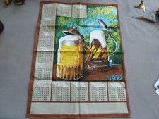 Ancien torchon calendrier d'occasion  Saint-Nazaire