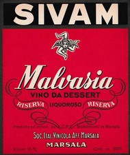 Etichetta vino sivam usato  Palermo
