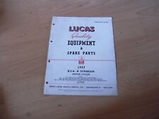 Lucas part number for sale  CHICHESTER