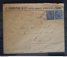 Tunisie 1893 lettre d'occasion  Paris XX