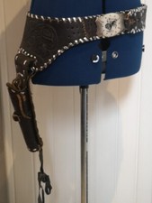 Vintage black tooled for sale  LEICESTER