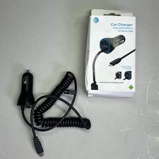 Micro carregador de carro AT & T USB único secundário e com fio LED 3.4Amp preto 4899 comprar usado  Enviando para Brazil