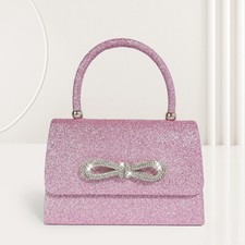 Bolsa de noite feminina bolsa de embreagem arco glitter strass bolsa de festa de casamento (rosa) comprar usado  Enviando para Brazil