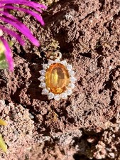 Pendentif 18k citrine d'occasion  Clermont-Ferrand-