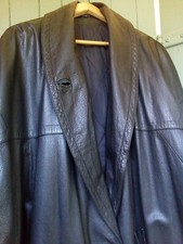 Manteau cuir noir d'occasion  Salernes