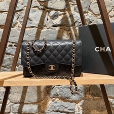Bolsa Chanel Black Caviar Jumbo GHW Classic aba dupla comprar usado  Enviando para Brazil