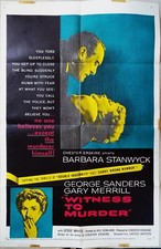 Witness murder 1954 for sale  SALISBURY