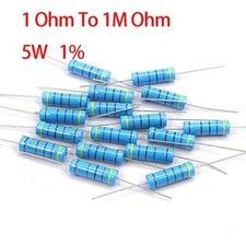 Resistores de filme de carbono 5W 1% resistor alcance total disponível 1 Ohm a 1M Ohm comprar usado  Enviando para Brazil