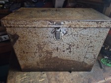 Vintage metal box for sale  EXMOUTH