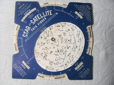 Vintage 1957? Mapa gráfico de constelação rotativa localizador de caminhos de estrelas e satélites, usado comprar usado  Enviando para Brazil