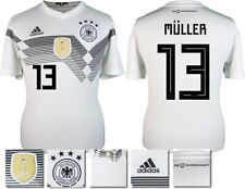 CAMISA MASCULINA NOVA EM FOLHA ADIDAS GERMANY HOME 2018 WORLD CUP MULLER 13 PEQUENA comprar usado  Enviando para Brazil