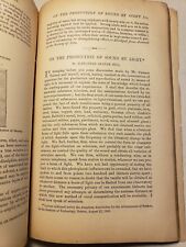 1880 'PRODUCTION OF SOUND BY LIGHT' by A.G. BELL PHOTOPHONE INVENTION PHOTONICS  comprar usado  Enviando para Brazil