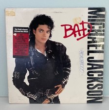 MICHAEL JACKSON BAD ORIGINAL 1987 EPIC IN THE SHRINK W/INSERT + STICKER NM comprar usado  Enviando para Brazil