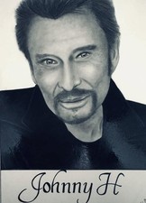 Portrait original crayon d'occasion  La Verrie