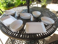 White serving dishes for sale  BROMYARD