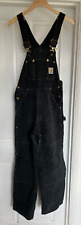 Carhartt canvas dungarees for sale  LONDON