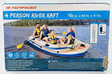 NOVO! Barco inflável Pathfinder jangada fluvial para 4 pessoas com bomba e remos #WM34116 comprar usado  Enviando para Brazil