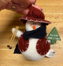 Felt snowman burgundy for sale  Kewaunee