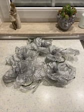 Dekoblumen blüten silber gebraucht kaufen  Neumarkt i.d.OPf.
