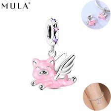 Pulseira feminina pingente de porco fofo MULA original prata esterlina 925 CZ comprar usado Pulseira feminina pingente de porco fofo MULA original prata esterlina 925 CZ comprar usado  Enviando para Brazil