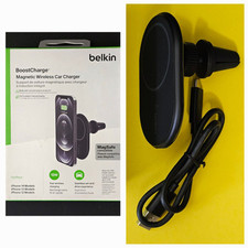 Carregador de carro Belkin BoostCharge magnético rápido sem fio para iPhone 16 15 14 , usado comprar usado  Enviando para Brazil