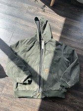 Jaqueta Vintage Carhartt com Capuz Zíper Forrest Verde Tamanho XL comprar usado  Enviando para Brazil