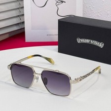 Óculos de sol Chrome Hearts 2025 lentes roxas unissex caixa completa comprar usado  Enviando para Brazil