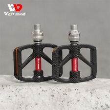 WEST BIKING Fahrrad Pedale Quick Release 3 Bearings Reflektieren Fahrradpedale comprar usado  Enviando para Brazil